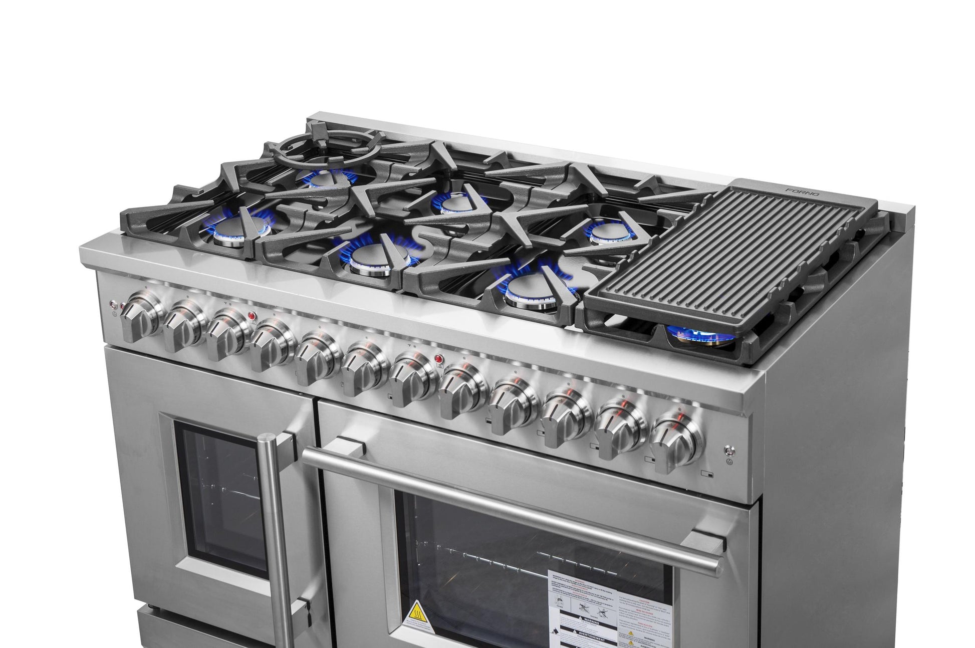 Forno FFSGS632548 Forno Massimo 48" Freestanding French Door Dual Fuel Range