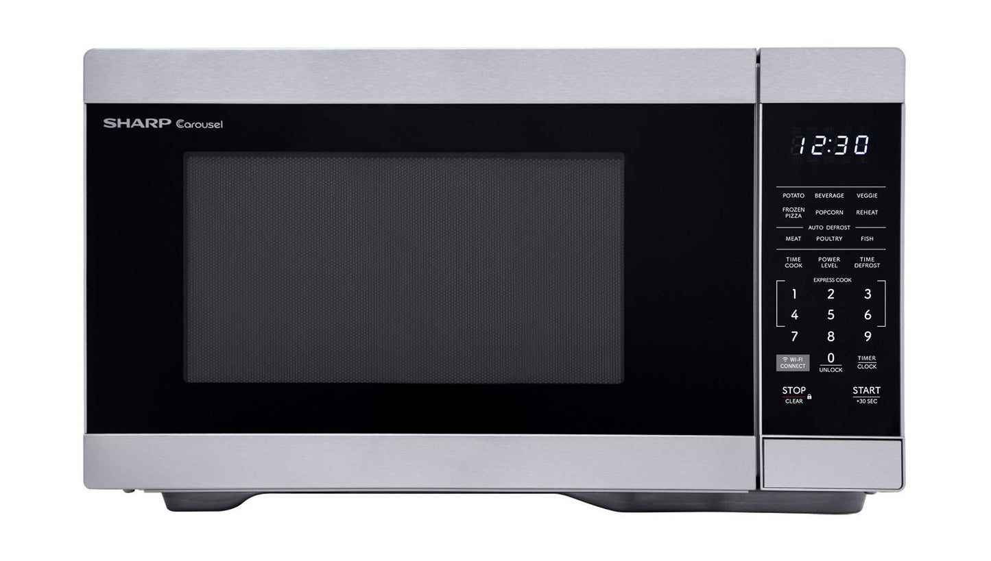 Sharp SMC1169KS Sharp 1.1 Cu. Ft. 1000W Smart Stainless Steel Countertop Microwave Oven