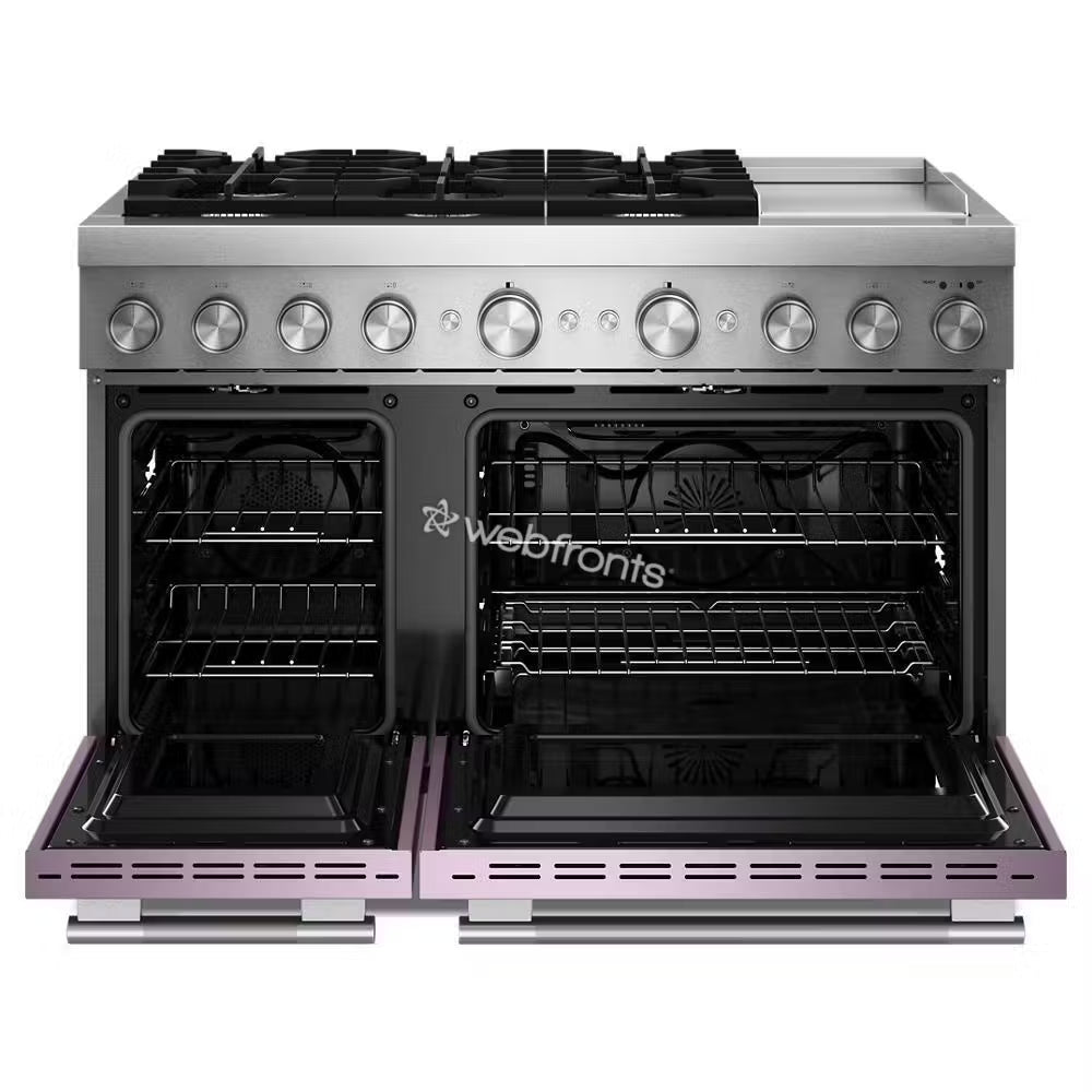 Kitchenaid KFDD948SWF 48-Inch 6 Burner Commercial-Style Dual Fuel Range With Griddle