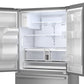 Sharp SJF2955MS 28.9 Cu.Ft. Standard Depth 36 In. French 3-Door Refrigerator With Water Dispenser In Stainless Steel