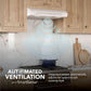 Broan ALT3304WW Alta 30-Inch 490 Max Blower Cfm 1.1 Sones White Range Hood