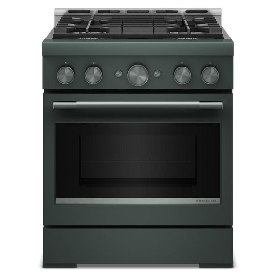 Kitchenaid KFGS930SJP Kitchenaid® 30-Inch 4 Burner Commercial-Style Gas Range With No Preheat Air Fry Mode