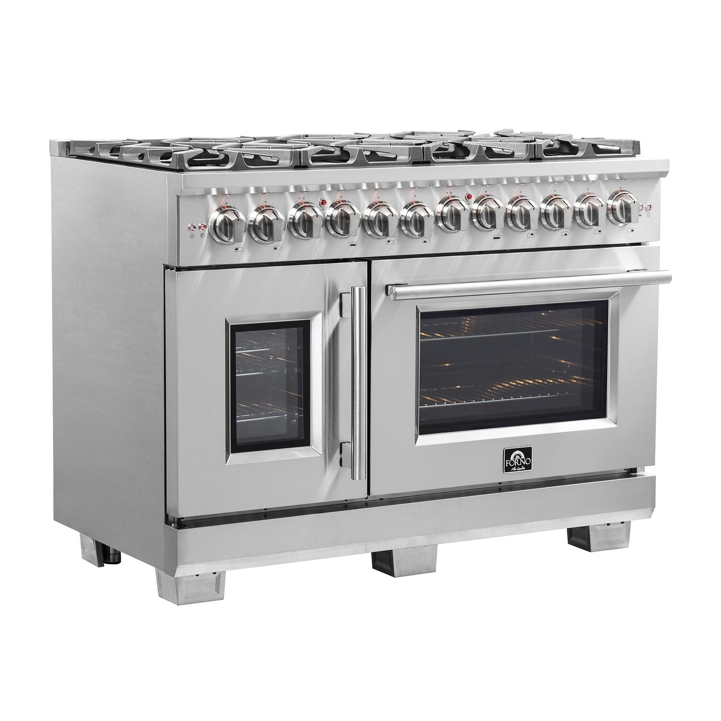 Forno FFSGS638748 Forno Capriasca 48" Freestanding French Door Dual Fuel Range