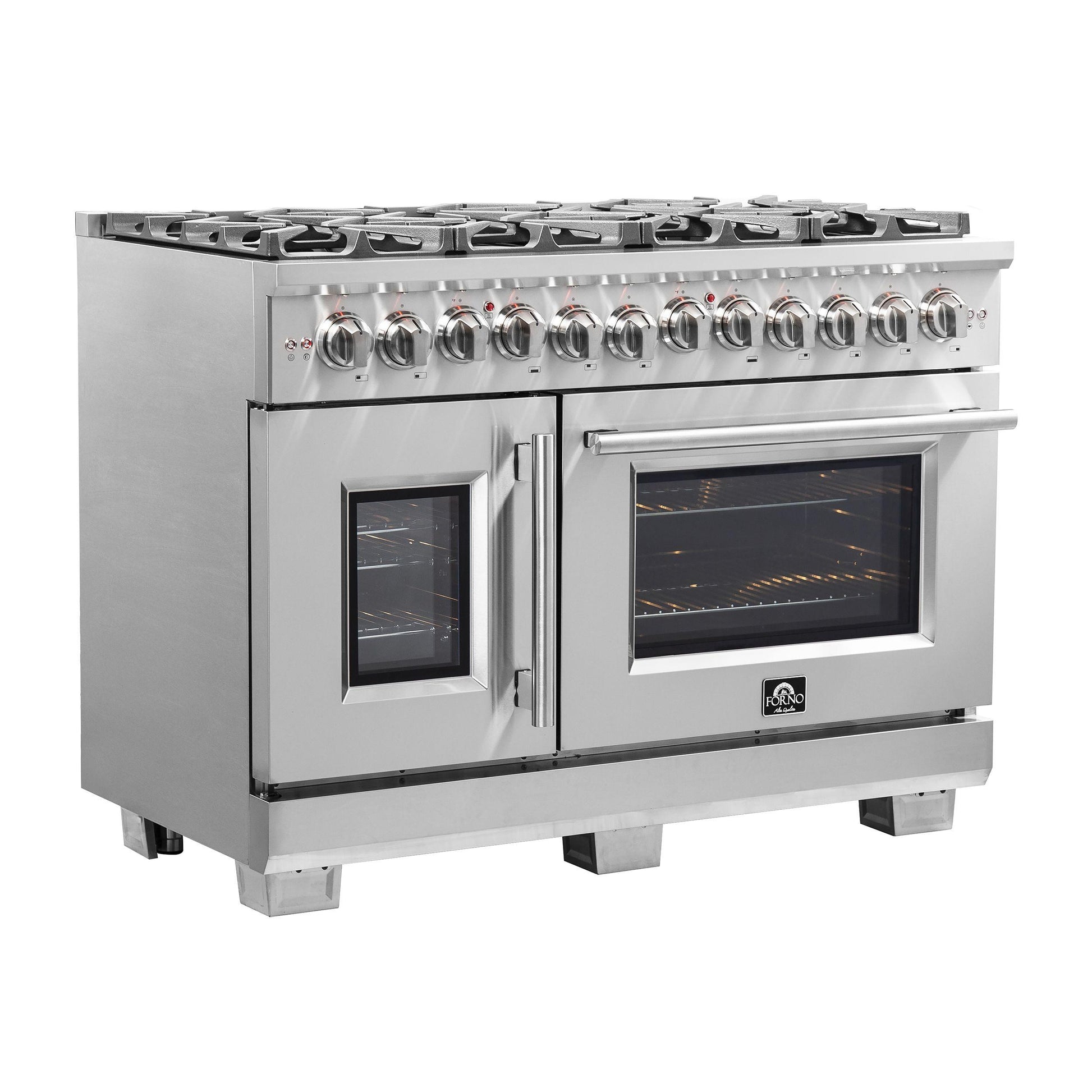 Forno FFSGS638748 Forno Capriasca 48" Freestanding French Door Dual Fuel Range