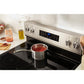 Whirlpool WFES4530SW 30-Inch Electric Range With Air Cooking Technology And Steam Clean