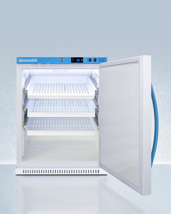 Summit ARS62PVBIADADR 6 Cu.Ft. Ada Height Vaccine Refrigerator, With Removable Drawers