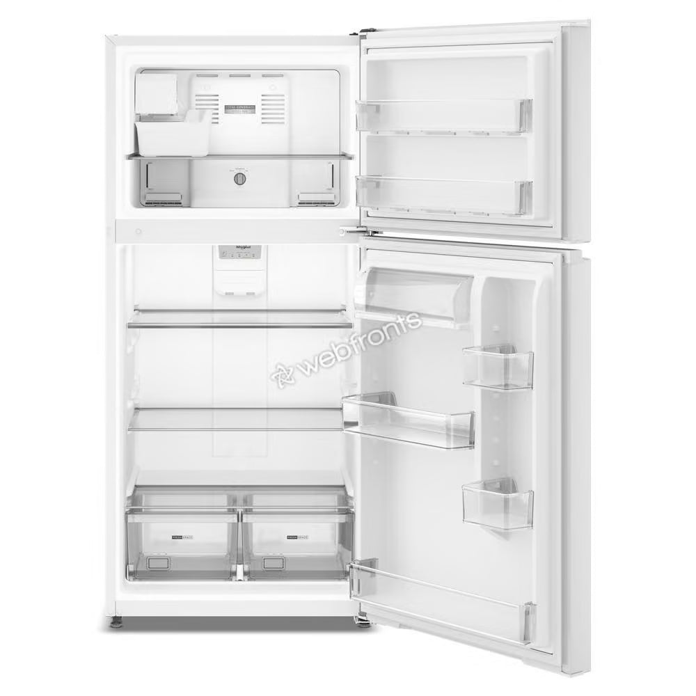 Whirlpool WRTX3219SW Whirlpool® 29.5-Inch Wide Top Freezer Refrigerator With Total Coverage Cooling- 19.3 Cu. Ft.