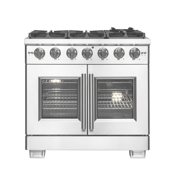 Forno FFSGS646036 Forno Capriasca 36" Freestanding French Door Gas Range
