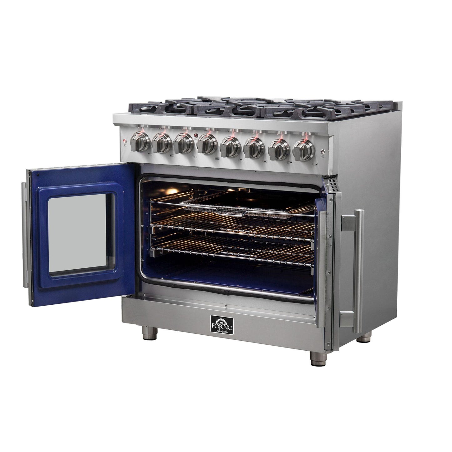 Forno FFSGS632536 Forno Massimo 36" Freestanding French Door Dual Fuel Range