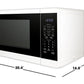 Sharp SMC1461KW Sharp 1.4 Cu. Ft. 1100W White Countertop Microwave Oven
