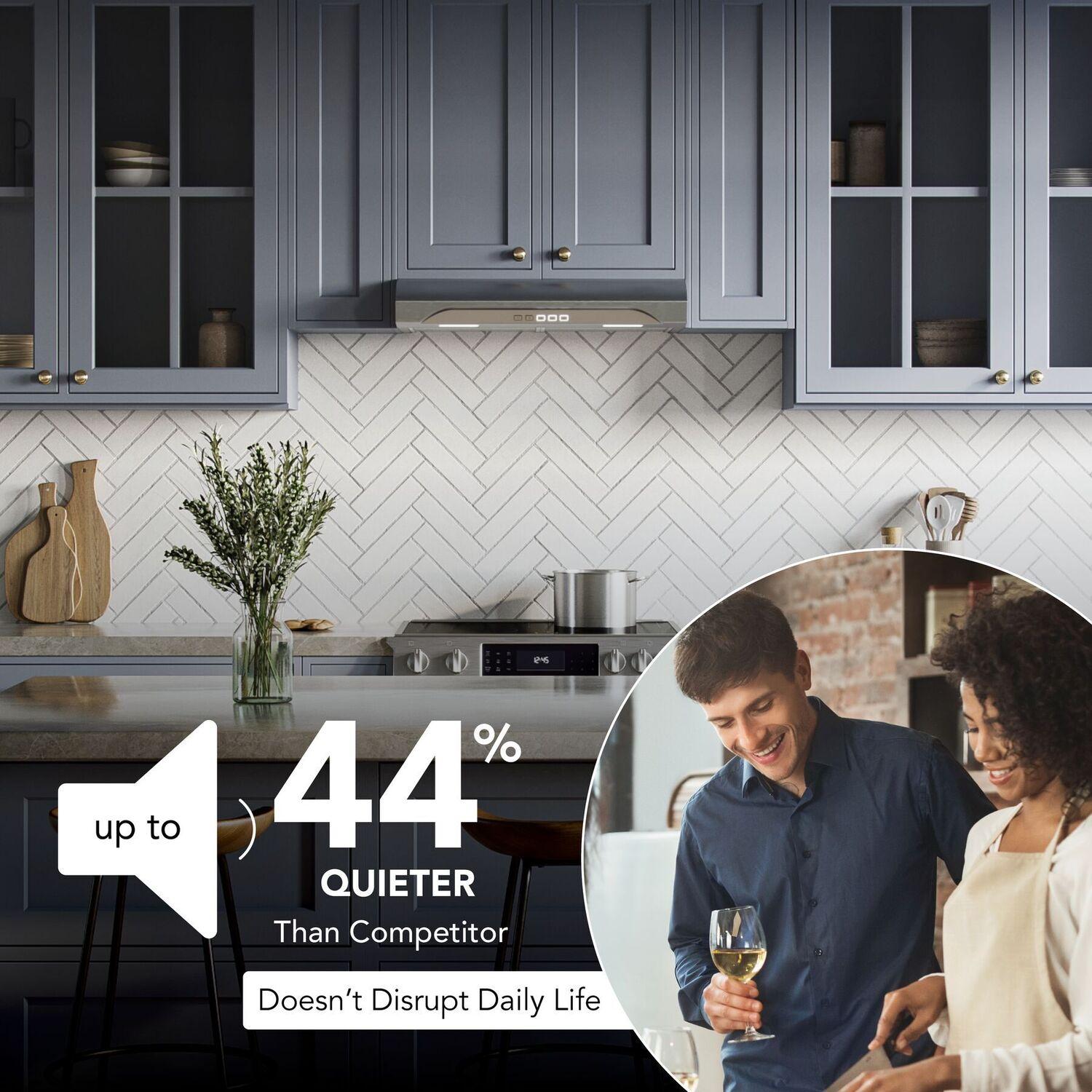 Broan ALT2303SS Alta 30-Inch 350 Max Blower Cfm 1.5 Sones Stainless Steel Range Hood