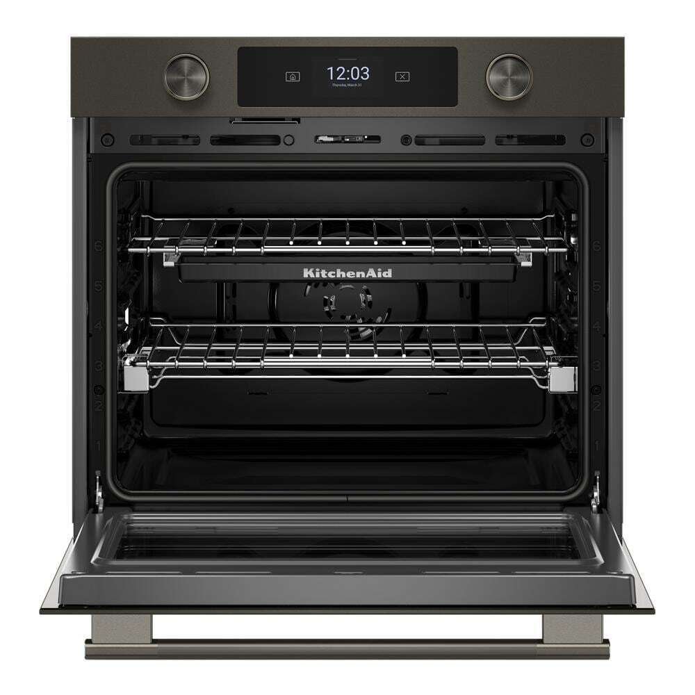 Kitchenaid KOES930SBE 30-Inch Smart Electric Single Wall Oven With Intelligent Cooking Camera - Black Ore