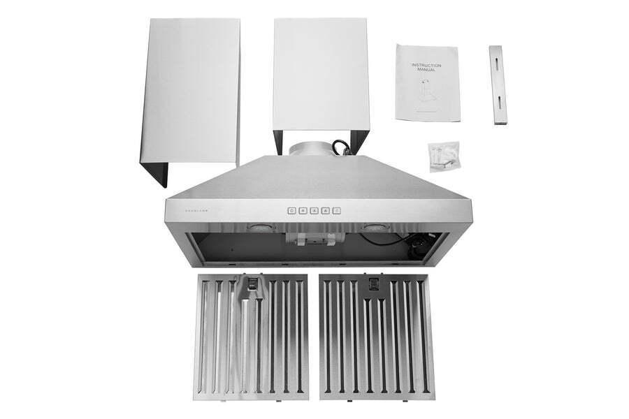 Hauslane WM530SS30P Hauslane Chef 30-In Convertible Stainless Steel Wall-Mounted Range Hood