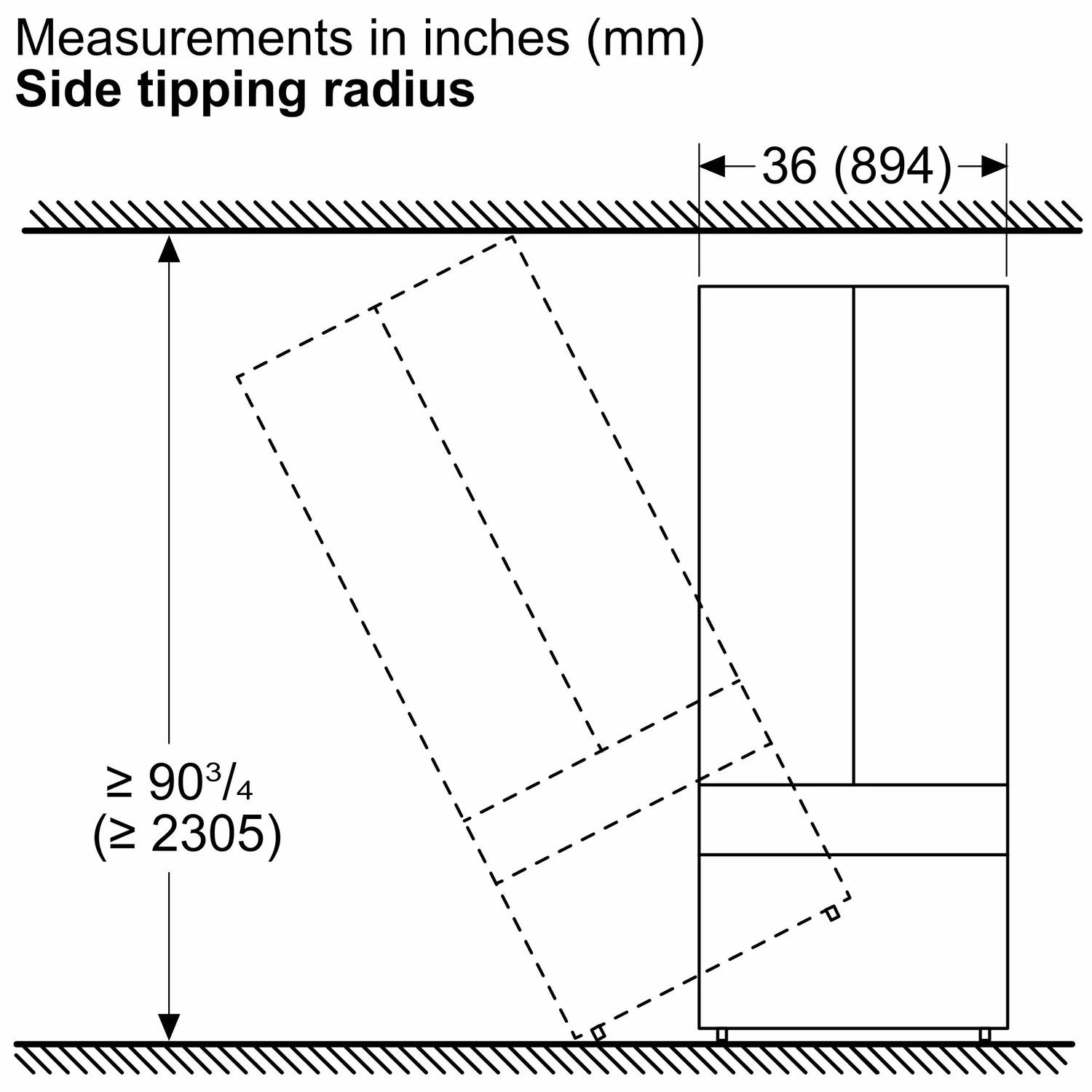 Bosch B36BT130NS Benchmark®, Vario Built-In Fridge-Freezer With Freezer At Bottom, 36'', Soft Close Flat Hinge