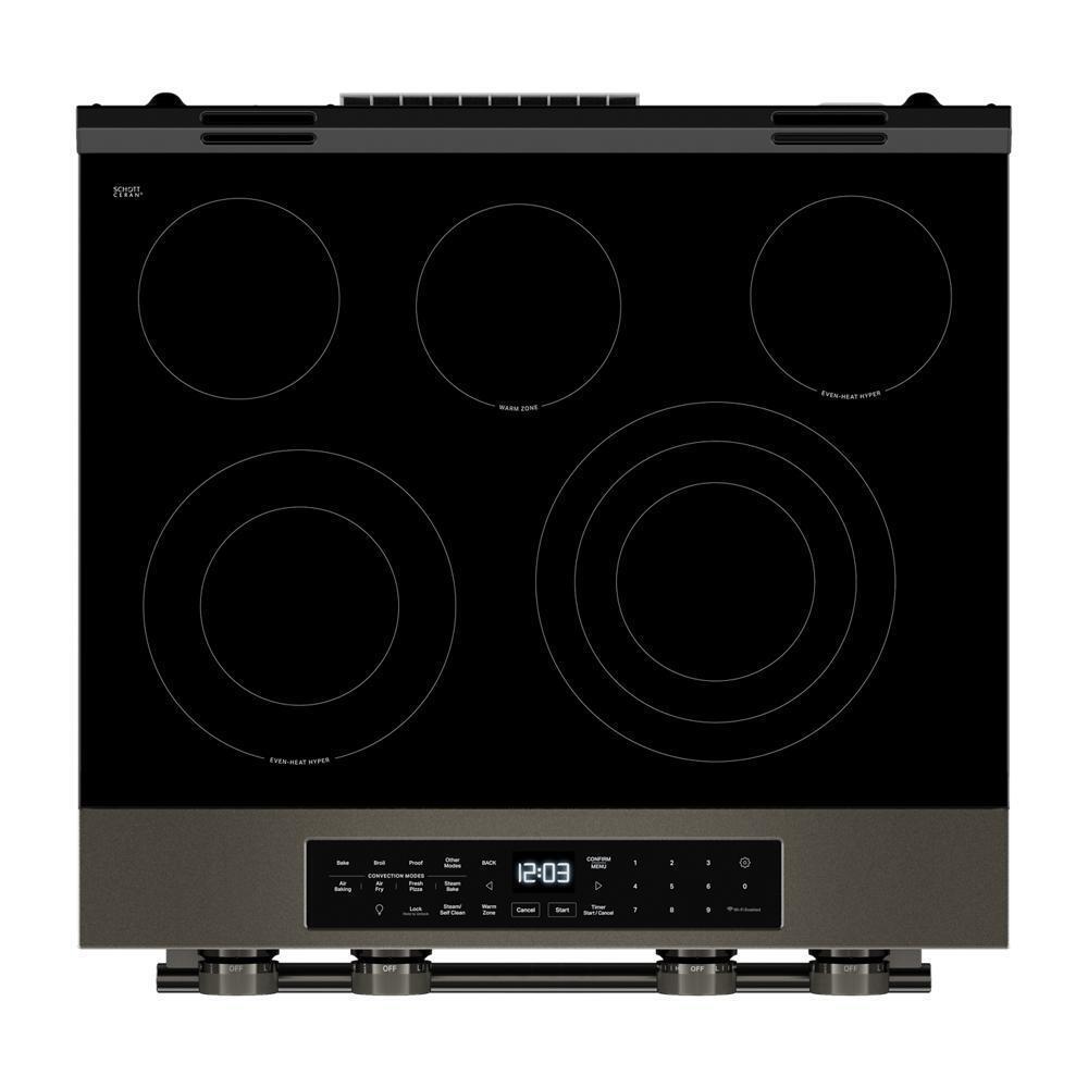 Kitchenaid KSES530SBE 5.3 Cu. Ft. Smart Slide-In Electric Range With Two Even-Heat&#8482; Hyper Elements And Convection Cooking Modes