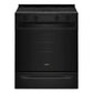 Whirlpool WSES4530TB 30-Inch Electric Smart Range With Air Cooking Technology And Steam Clean