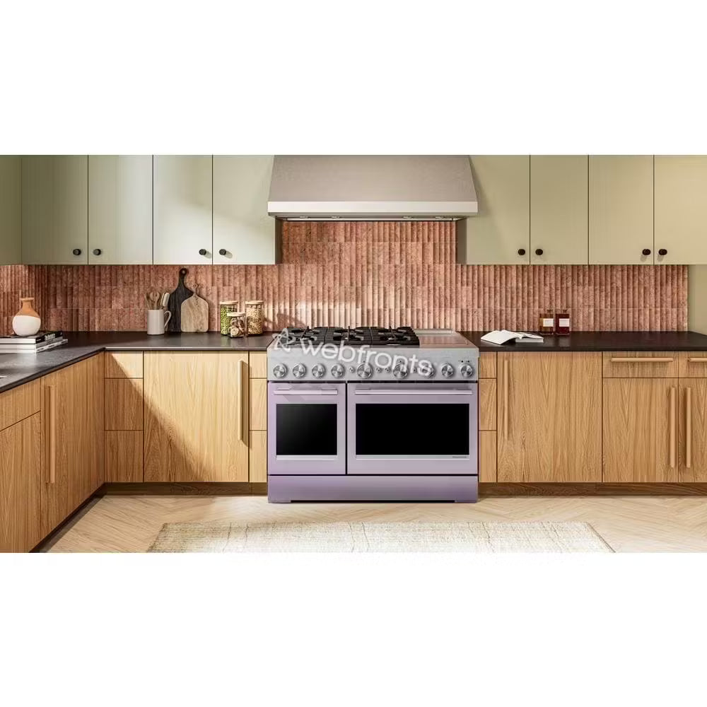 Kitchenaid KFDD948SWF 48-Inch 6 Burner Commercial-Style Dual Fuel Range With Griddle