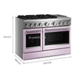 Kitchenaid KFDD948SWF 48-Inch 6 Burner Commercial-Style Dual Fuel Range With Griddle
