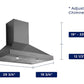 Hauslane WM590BSS30 Hauslane Chef 30-In Convertible Black Stainless Steel Wall-Mounted Range Hood