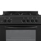 Element Appliance EGR244MCCB Element 2.4 Cu. Ft. 24 Gas Range - Black (Egr244Mccb)