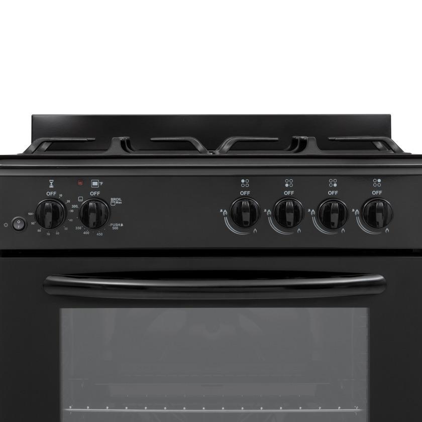 Element Appliance EGR244MCCB Element 2.4 Cu. Ft. 24 Gas Range - Black (Egr244Mccb)
