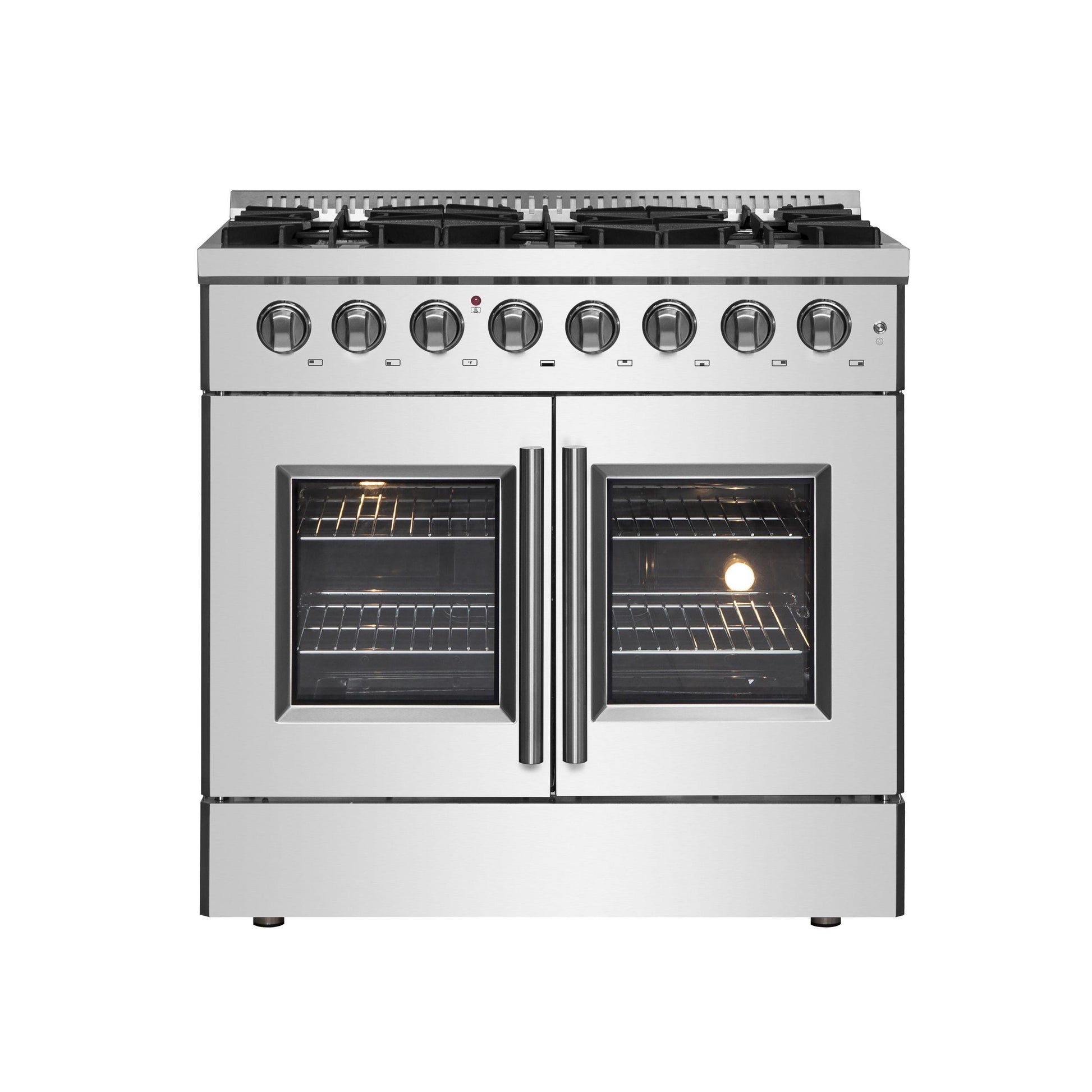 Forno FFSGS635636 Forno Galiano 36" Freestanding French Door Dual Fuel Range