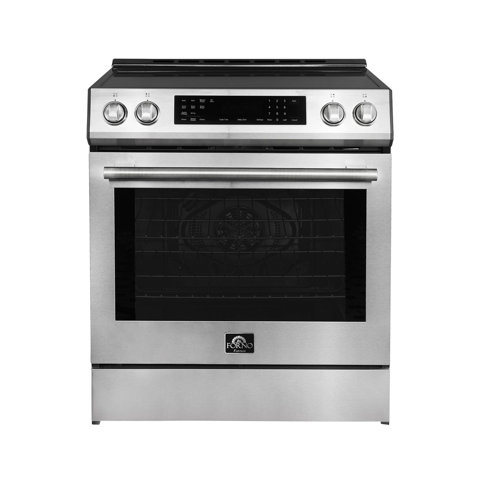 Forno FFSIN090530 Espresso Donatello 30-Inch Slide-In Induction Range Stainless-Steel