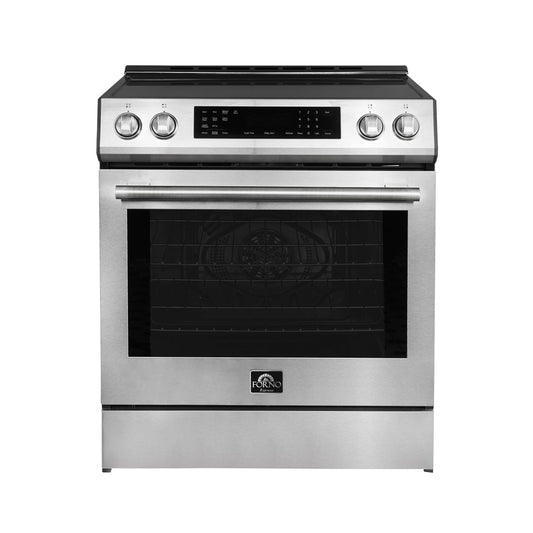 Forno FFSIN090530 Espresso Donatello 30-Inch Slide-In Induction Range Stainless-Steel