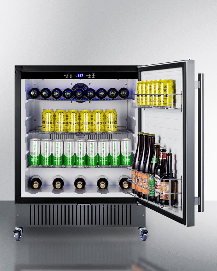 Summit FF27BSSCAS 27" Wide Mobile All-Refrigerator