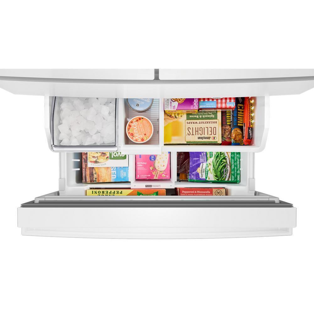 Whirlpool WRMF3336SW Whirlpool® 30 Cu. Ft. Family-Sized Capacity French Door Refrigerator With Flexible Temperature Drawer