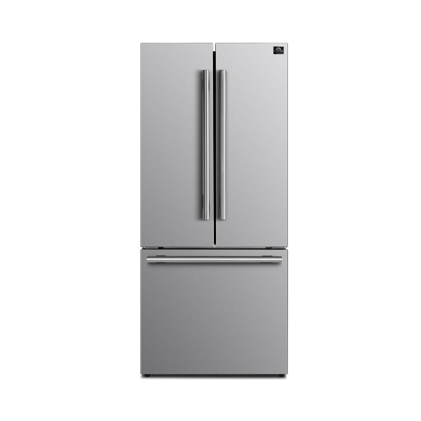 Forno FFFFD197431SB No Frost Refridgerator 31" French Door 17.5Cf. Vcm Stainless Steel With Ice Maker