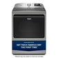 Maytag MED6205RR 7.4 Cu. Ft. Top Load Electric Dryer With Extra Power And Advanced Moisture Sensing