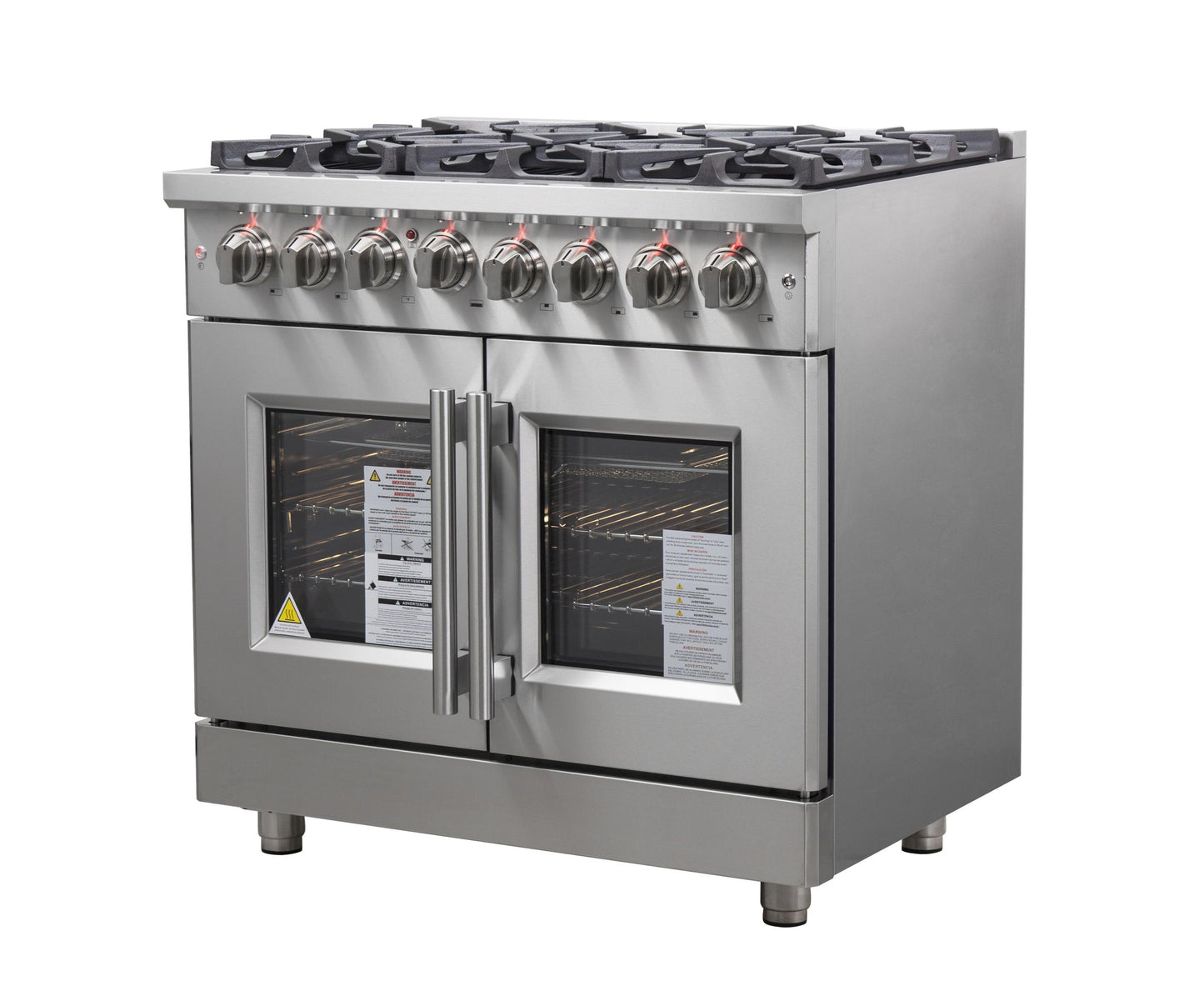 Forno FFSGS632536 Forno Massimo 36" Freestanding French Door Dual Fuel Range