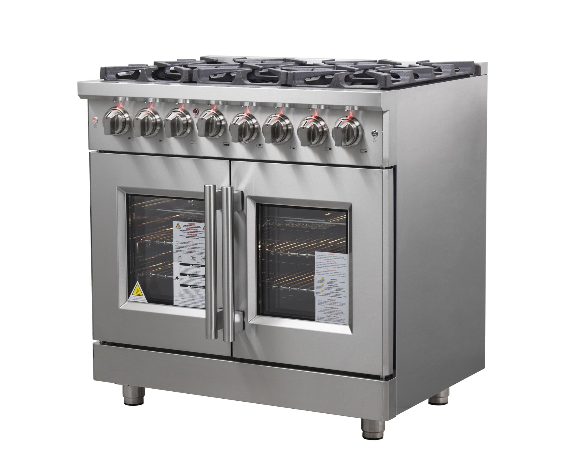 Forno FFSGS632536 Forno Massimo 36" Freestanding French Door Dual Fuel Range
