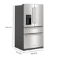 Kitchenaid KRMF536RPS 26.2 Cu. Ft. Multi-Door French Door Refrigerator With Platinum Interior