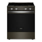 Whirlpool WSES7530RV 30-Inch Smart Slide In Electric Range With Air Cooking Technology, No Preheat Air Fry, Wipeclean™ Coating, Steam/Self Clean And High Speed Preheat