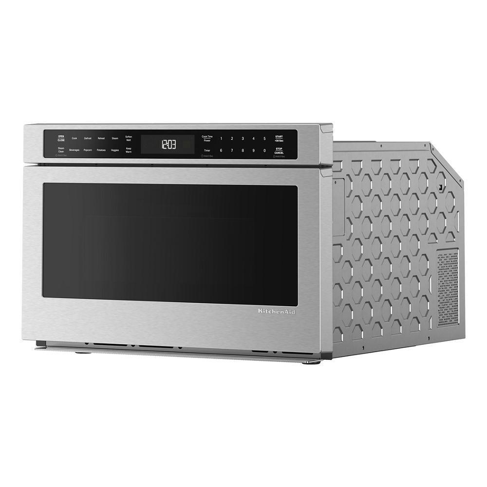 Kitchenaid KMBD524TPS 24" Under-Counter Microwave Oven Drawer With Steam Cooking