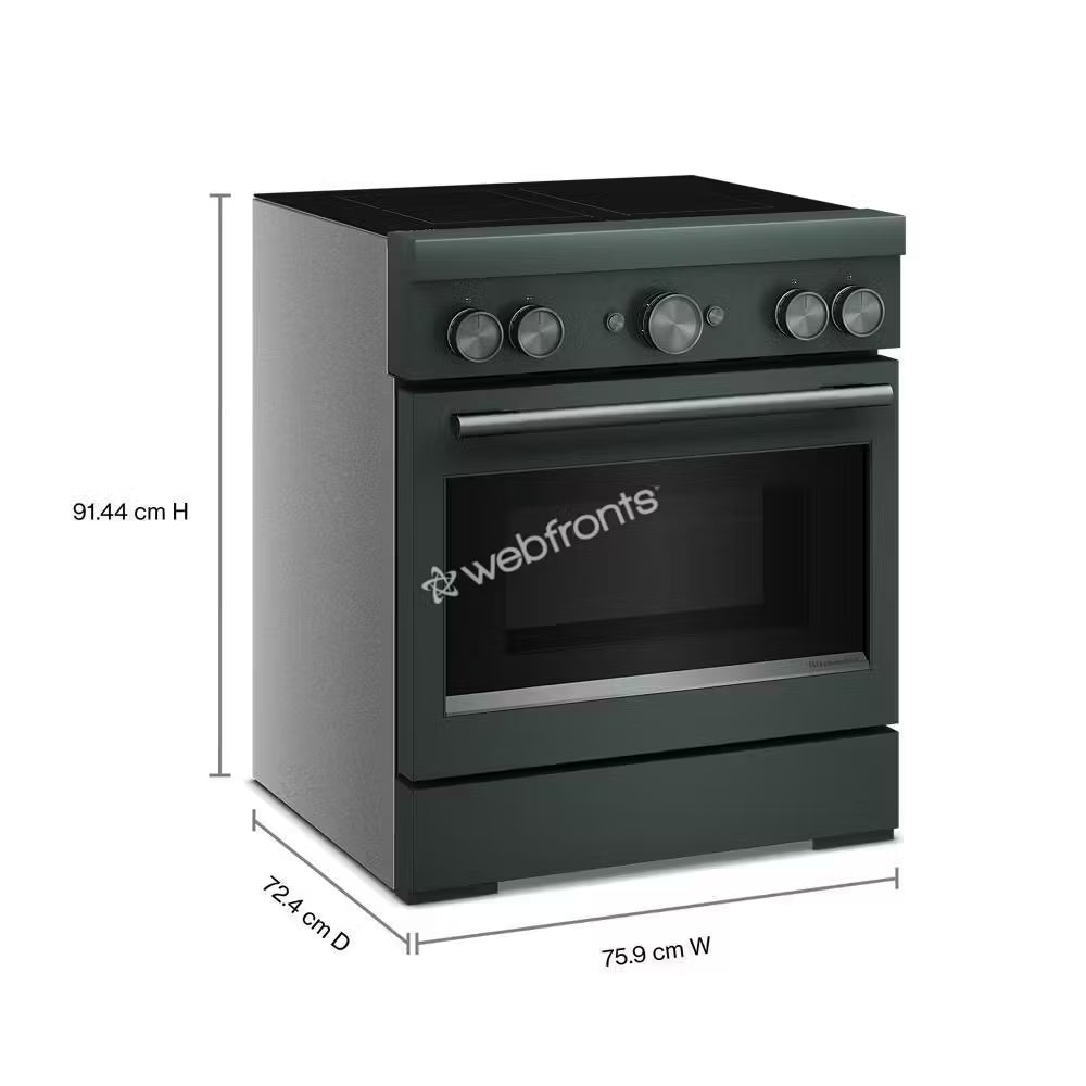 Kitchenaid KFIS930SJP 30-Inch 4-Element Induction Freestanding Commercial-Style Range With Air Fry