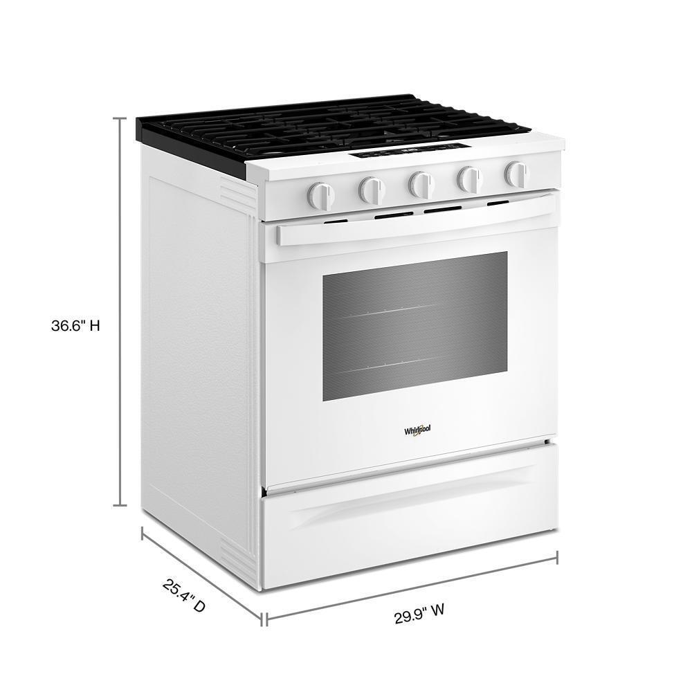 Whirlpool WSGS5030SW Slide In Gas Range - Thumbnail 5