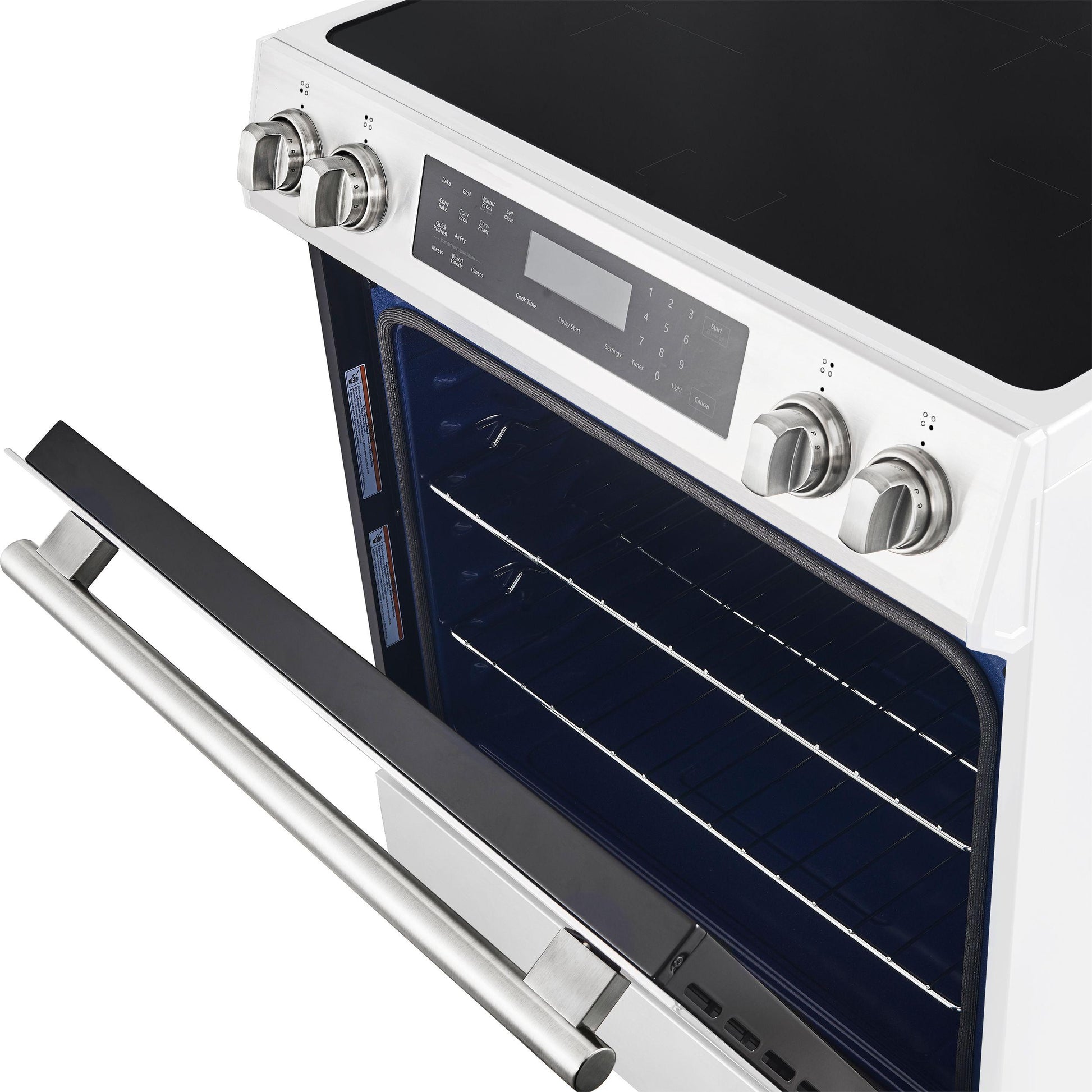 Forno FFSIN090530WHT Espresso Donatello 30-Inch Slide-In Induction Range White