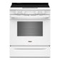 Whirlpool WSES4530TW 30-Inch Electric Smart Range With Air Cooking Technology And Steam Clean