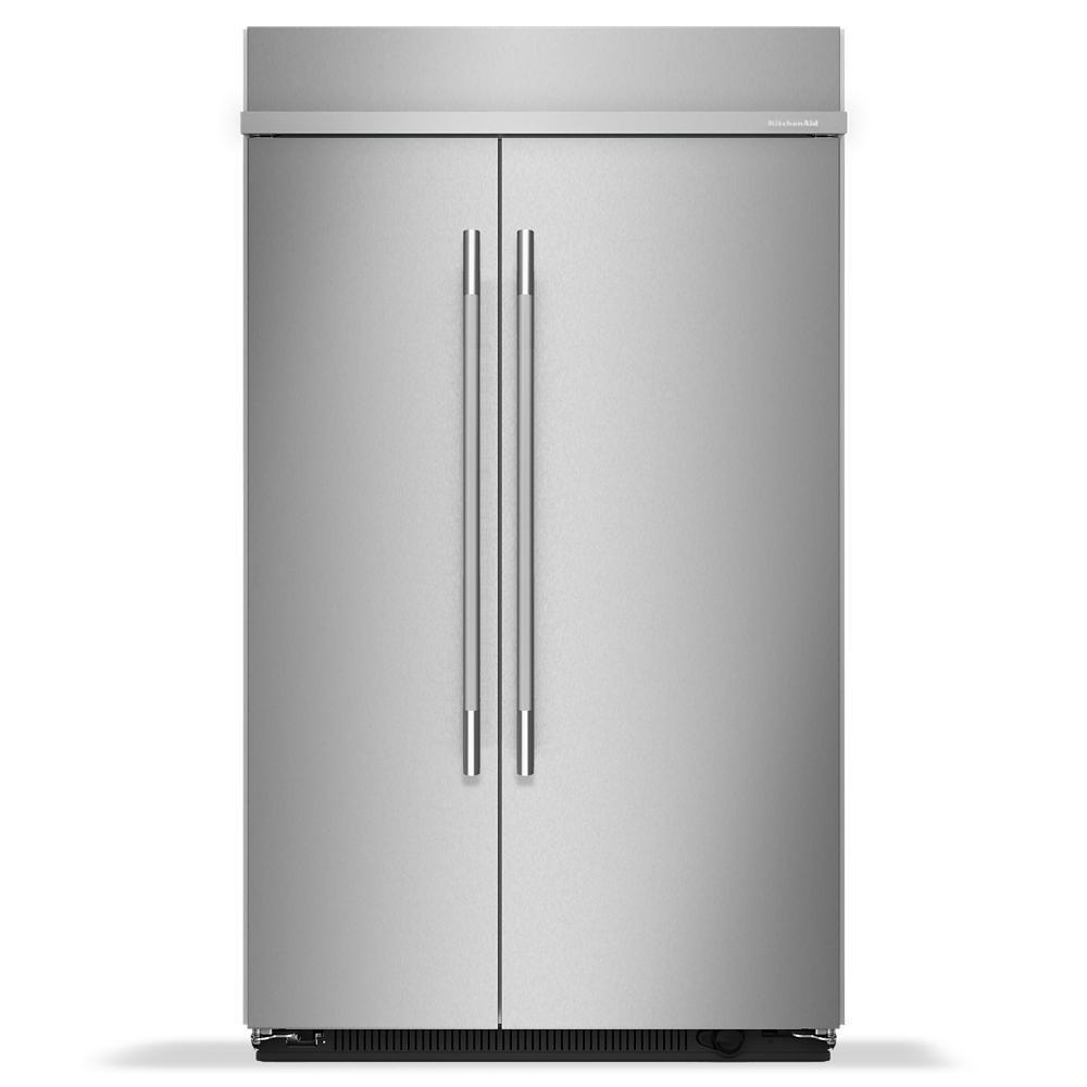 Kitchenaid KBSN748SPS 48" Built-In Side-By-Side Refrigerator With Platinum Interior