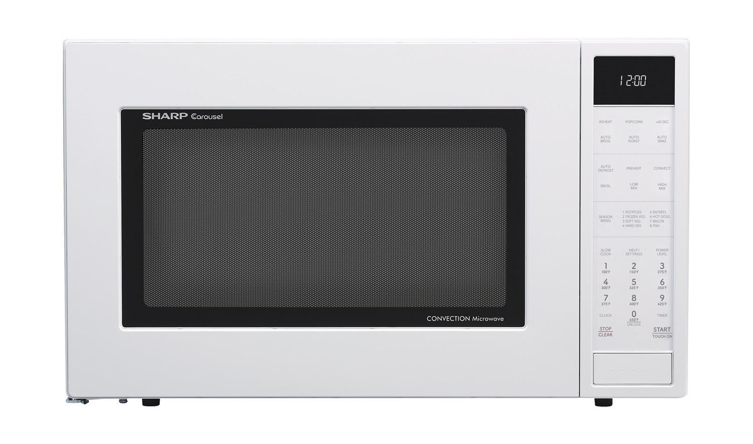 Sharp SMC1585KW Sharp 1.5 Cu. Ft. 900W White Convection Countertop Microwave Oven