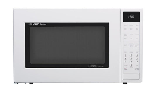 Sharp SMC1585KW Sharp 1.5 Cu. Ft. 900W White Convection Countertop Microwave Oven