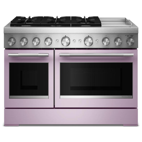 Kitchenaid KFDD948SWF 48-Inch 6 Burner Commercial-Style Dual Fuel Range With Griddle