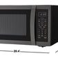 Sharp SMC1452KH Sharp 1.4 Cu. Ft. 1100W Black Stainless Steel Countertop Microwave Oven