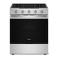 Whirlpool WSGS7530RZ 30-Inch Smart Slide In Gas Range With Air Cooking Technology, No Preheat Air Fry, Wipeclean™ Coating, Steam/Self Clean And High Speed Preheat