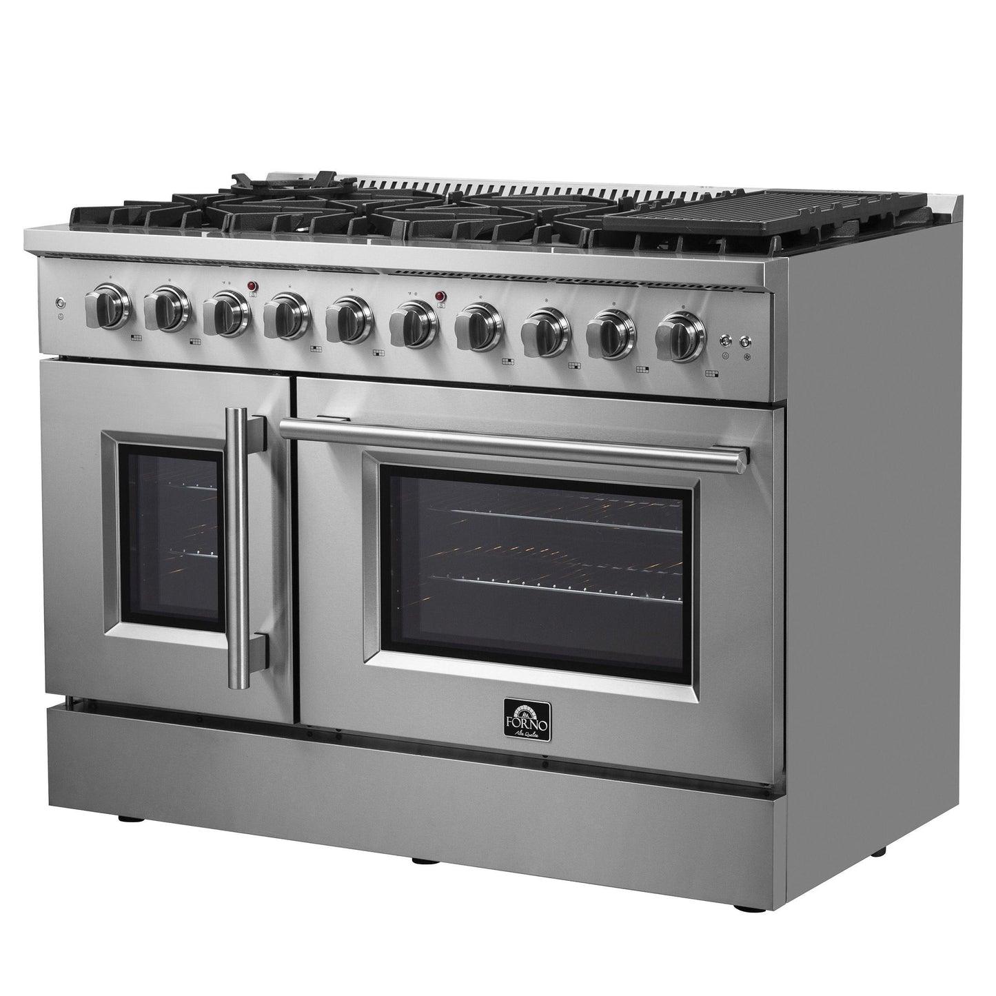 Forno FFSGS644448 Forno Galiano 48" Freestanding French Door Gas Range