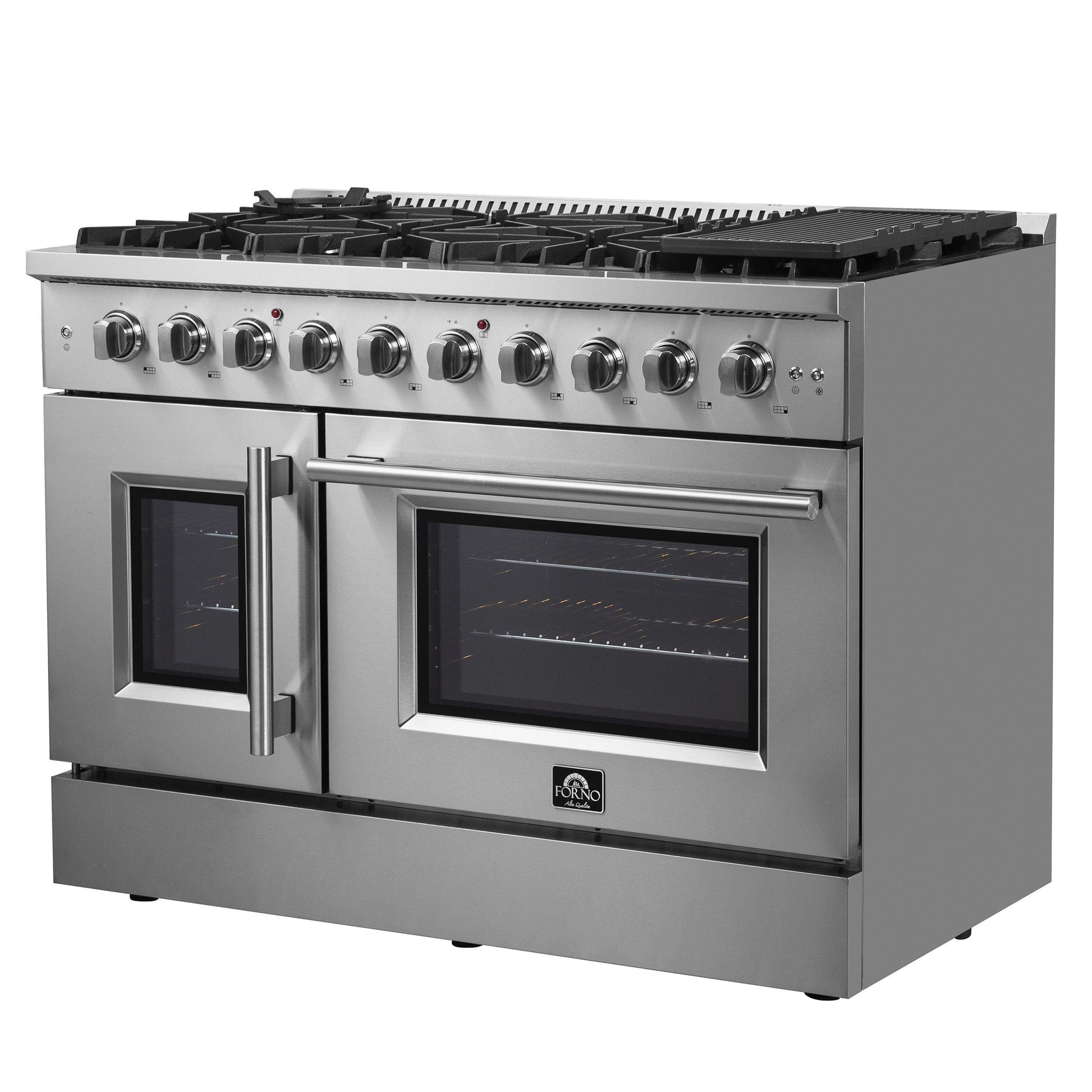 Forno FFSGS644448 Forno Galiano 48" Freestanding French Door Gas Range