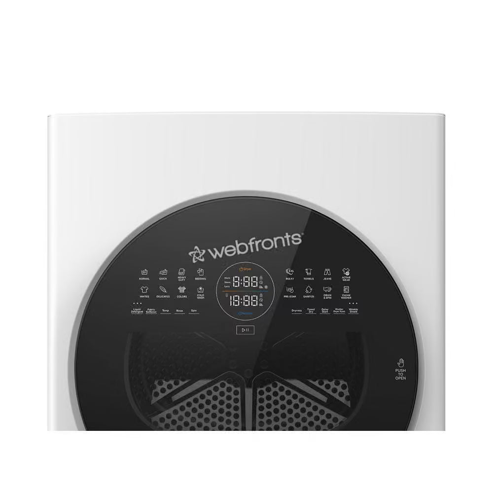 Whirlpool WFH5424SW Compact Energy Star® Ventless Heat Pump Laundry Tower With 2.7-Cu Ft Washer And Electric 4.3-Cu Ft Dryer